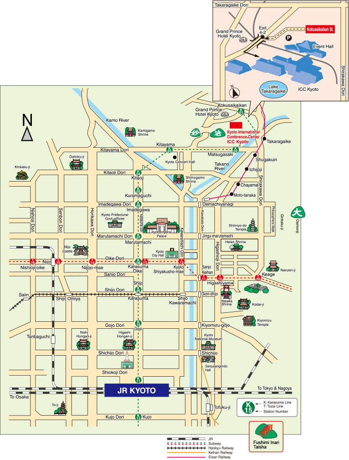 Map of Kyoto